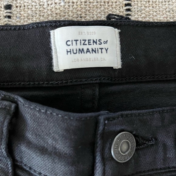 Citizens of Humanity Jolene in black plush - Picture 7 of 11